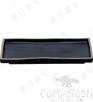 8.4" Rectangular Plate (Moq 100 Pieces), Matte Black Orange Border, Mf, 213*114*22mm product image