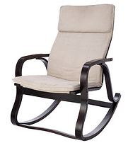 Curved Wood Lounge Chair