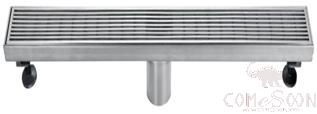 Long Strip Floor Drain, SUS304, 305*76*80*5/3mm, Thickness 1.2mm, Sanding