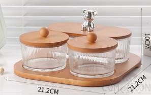 Glass Snack Plate