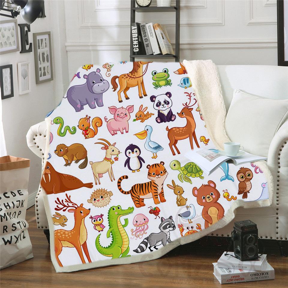 Cartoon Blanket, Crystal Velvet, 150*130cm