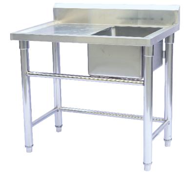Single Sink Worktable 1000*550*800+ 150mm