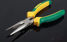 Long Nose Pliers 8", High Carbon Steel+ PP & Tpr Handle