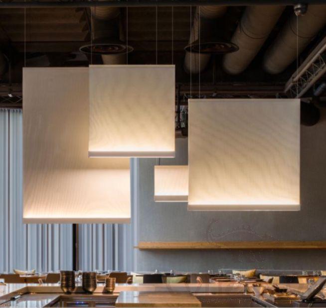 Art Chandelier, Hardware+ Woven Fabric, L70*4*H110cm product image