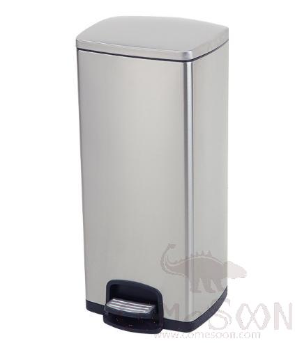 Single Bucket Foot Trash Can, 201, 320*255*693mm, Dustbins