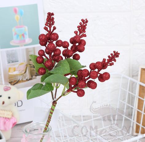 Berry Simulation Flower, Foam+ Plastic, Red, 33*10*10cm product image