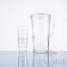 2000ML Square Large Empty Pot, PS, 18*9.5*25cm