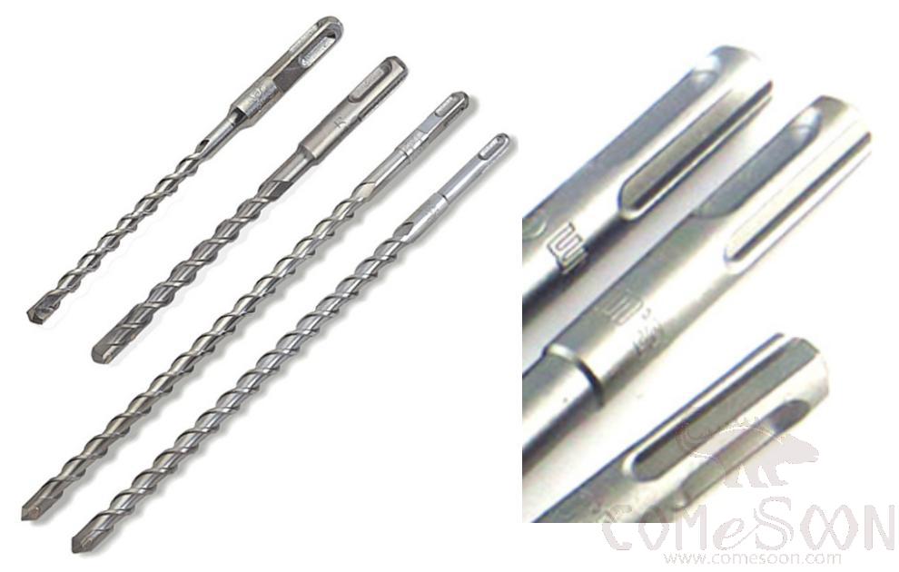 Round Shank Electric Hammer Drill Bits for Concrete 6x150mm, Carbonized Alloy Steel+ Yg8 Tungsten Steel