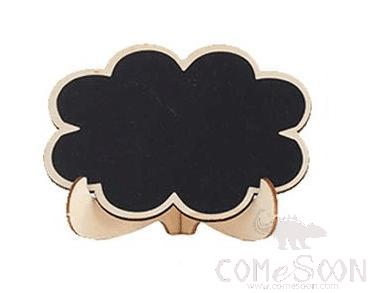 Smal Blackboard Ornament Decoration, Flower Shape, L10*W7.5*H0.25cm