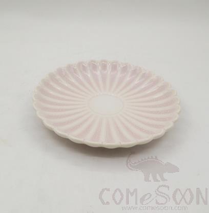 Pink Gradient Series 180ML Chrysanthemum Cup's Saucer, Ø15*H1.8 cm