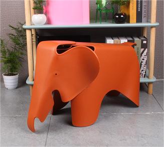Elephant Chair, Plastic, L75*W41*H40cm, Brown Red