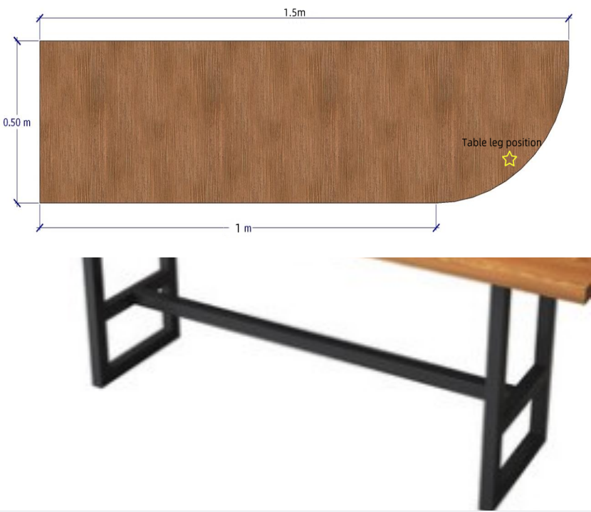 Table, Plywood, 150*50*75cm