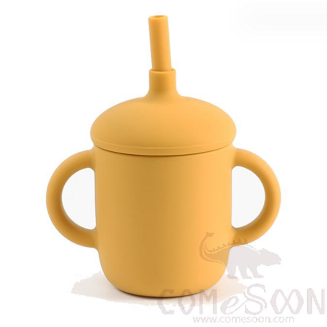 Children's Mushroom Cup, Silicone, 150ML, Yellow