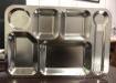 Large 6-Compartment Fast Food Plate, 201 Ss, Electrolytic, 38*27*2.3cm