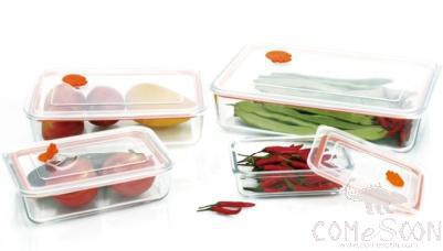 0.55L Rectangular Tempered Glass Crisper product image
