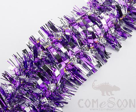 Purple Tinsel Ribbon 2m
