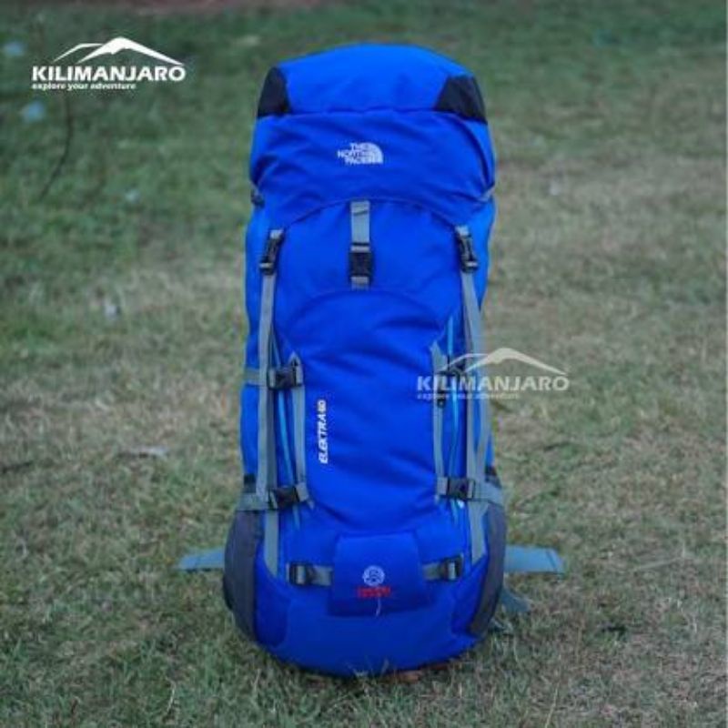 Tas Ransel Gunung Tnf 60 Liter Elextra Tas Carrier Outdoor Hiking Frame + fiber