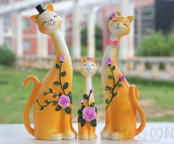 Rasin Ornaments Resin Decorations Creative Decoration Artistic Decoration1.8*4*21cm
2.7*4*20cm
3.5*4*13, Yellow