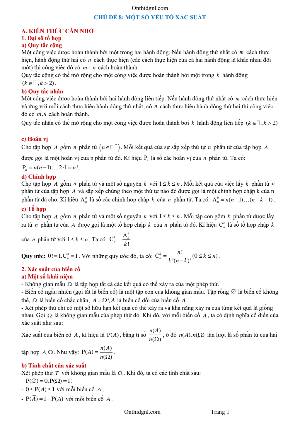 Chuyên Đề Xác Suất Ôn Thi Tốt Nghiệp THPT 2025 Giải Chi Tiết