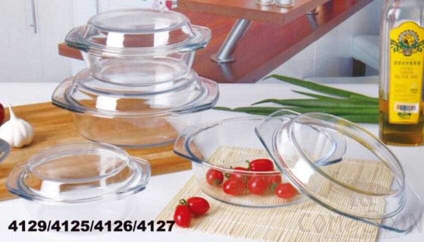 0.65L Round Tempered Glass Pot