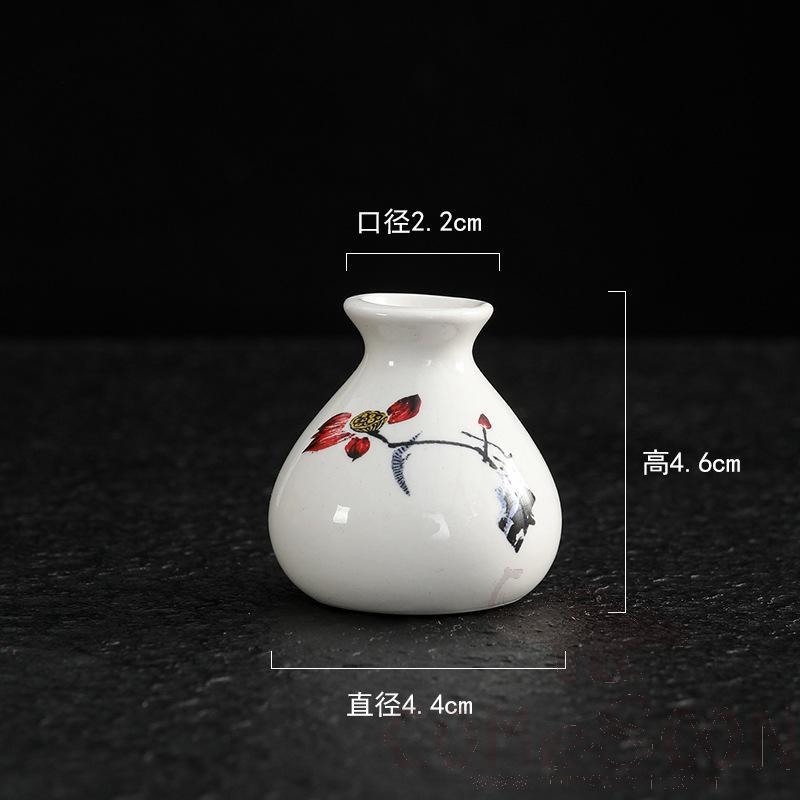 Vase, Ceramics, White, Φ9.4*H4.1cm