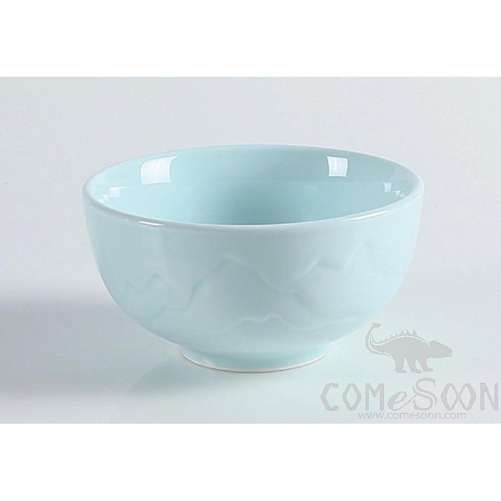 Shy Blue Series 4.25" Thousand Peaks Rice Bowl