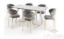 Dinning Table, Stainless Steel, 200*100*75cm