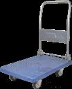 Folding Plastic Flatbed Cart (Iron Pipe), 201 Ss, 910x600x890mm