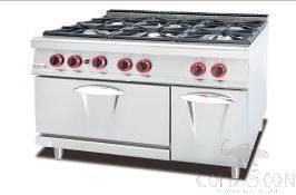 Ag900-Series  Combination Furnace Vertical 6-Burner Gas Range with Cabinet