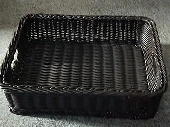 Imitation Rattan Clothes Basket, 3.0 Round Rattan, 42*32*10cm product image