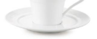 Double Line White Tableware Yyline Series- Saucer for  L-Sized product image