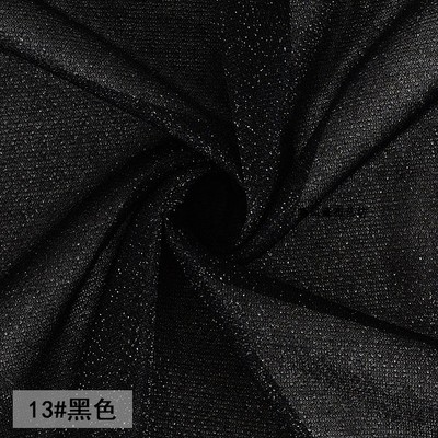 Black Glitter Fabric, Chemical Fiber, Black, 150cm(W)