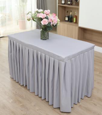 Table Skirting(150*45+ 75cm)-Grey