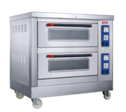 Electric Oven, Two-Tier, Four-Tray, 1240*885*1210mm, SUS 430