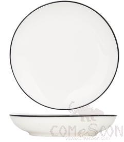 Black Edge Series 7" Soup Plate