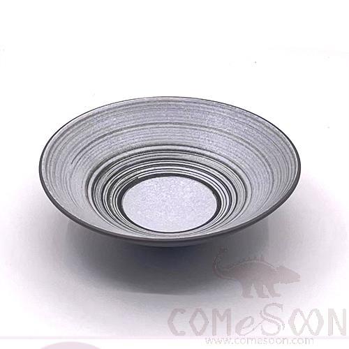 Black Clay White Glaze 8" Bucket Bowl