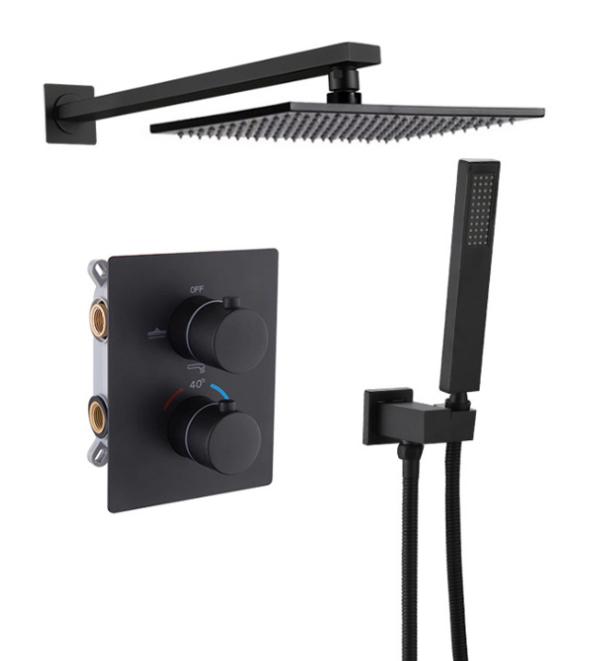 Thermostatic Hidden Shower-Brass