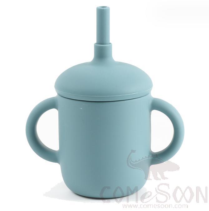 Children's Mushroom Cup, Silicone, 150ML, Smoky Blue