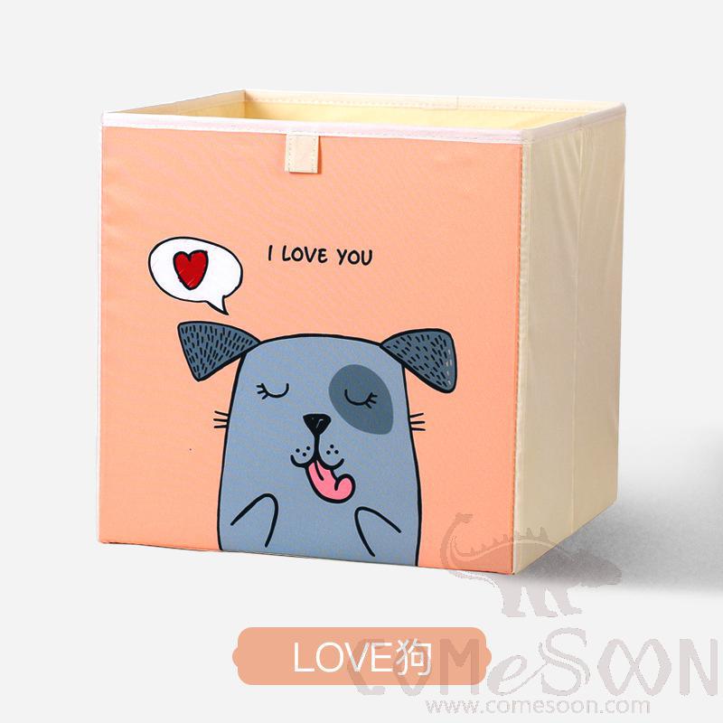 Linen Storage Basket-33*33*33cm, Waterproof Coating Canvas Linen+ Mdf Insert