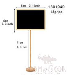 Buffet Mini Black Board Tag Rect