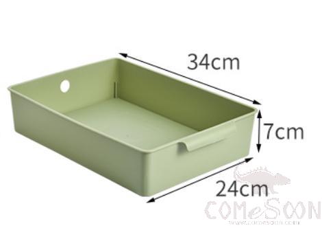 Storage Tray Green-L30.5*W20*H12 cm, PP