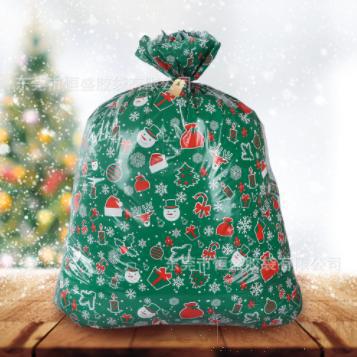 Green Christmas Gift Bag