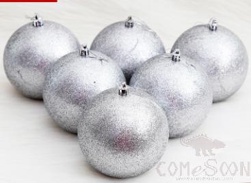 12cm Silver Shiny Ball 1 Pcs