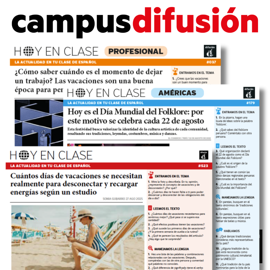 Ejemplo de material didáctico: Hoy en Clase
