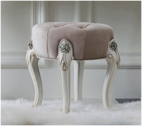 Notting Hill Furniture Hand-Carved Dressing Stool