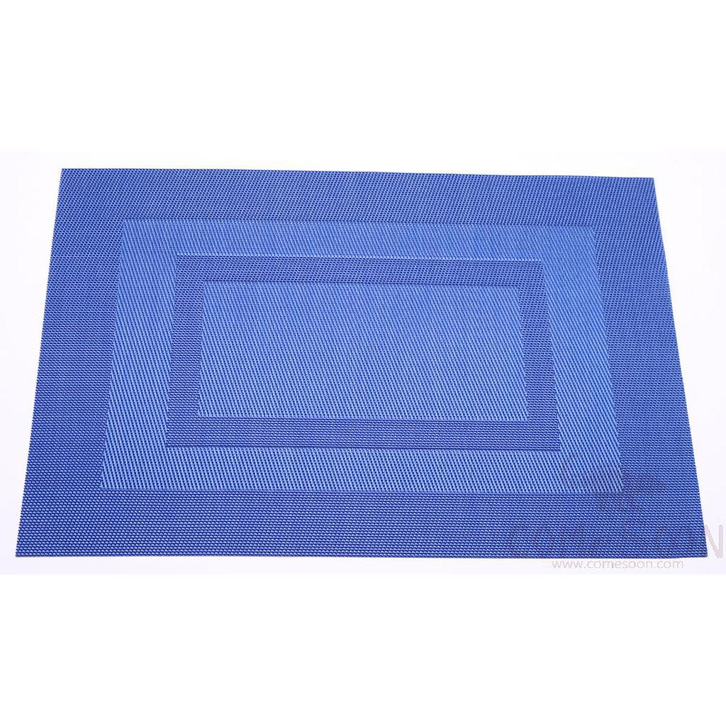 Hot Pressed Edge PVC Placemat, New Blue
Large Double Frame