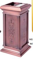 Ash Bucket, Antique Copper, L290 * W290 * H650mm product image