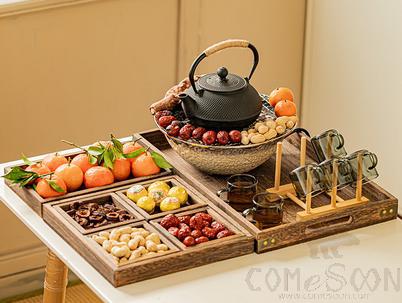Cast Iron Teapot Tea Brewing Set