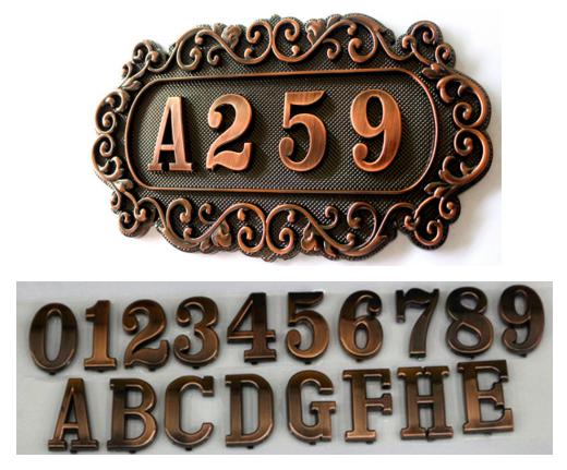 Room Number Plate, ABS, L18.2*W10.9cm