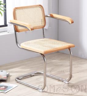 Chair, Galvanized Steel Frame+ Beech Wood Frame, 480*540* 825 mm